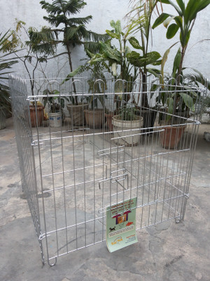 

Birds' Park PlayPen-Excercise Puppy Fence imported Chrome Pet Fence