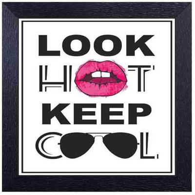 

look hot keep cool Photographic Paper(14 inch X 14 inch, Framed)