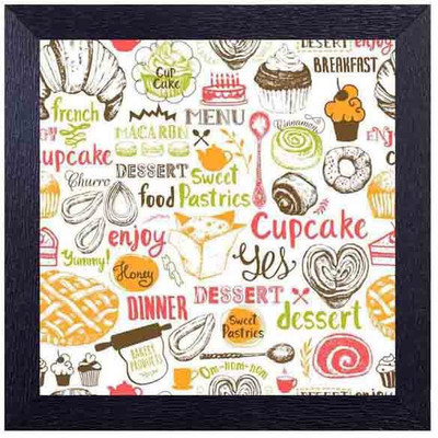 

enjoy desserts no matter what Photographic Paper(14 inch X 14 inch, Framed)