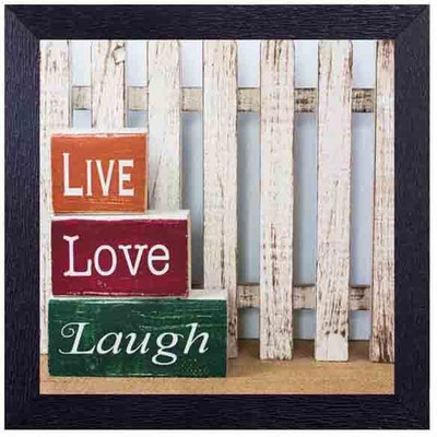 

live love laugh Photographic Paper(14 inch X 14 inch, Framed)