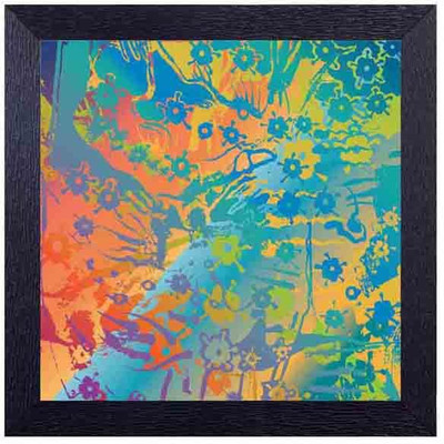 

modern art floral Photographic Paper(14 inch X 14 inch, Framed)