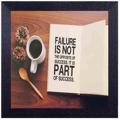 

failure is not the opposite of success. It is part of success Photographic Paper(14 inch X 14 inch, Framed)