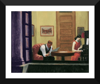 

Room in New York by Edward Hopper - "Top 10 Edward Hopper Paintings" Collection - Modern Art - Premium Quality Framed Poster Paper Print(17 inch X 12 inch)