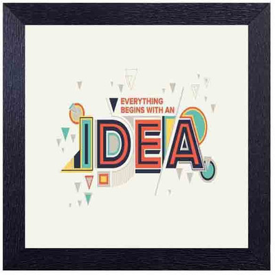 

everything begins with an idea Photographic Paper(14 inch X 14 inch, Framed)