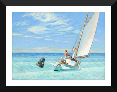 

Ground Swell by Van Gogh - "Top 10 Edward Hopper Paintings" Collection - Modern Art - Premium Quality Framed Poster Paper Print(17 inch X 12 inch)