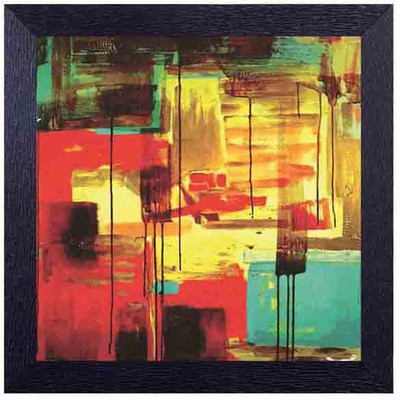 

abstract brush strokes Photographic Paper(14 inch X 14 inch, Framed)
