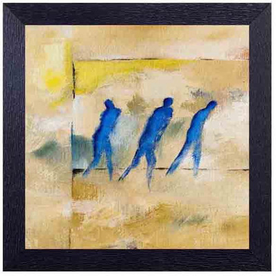 

men in blue Photographic Paper(14 inch X 14 inch, Framed)