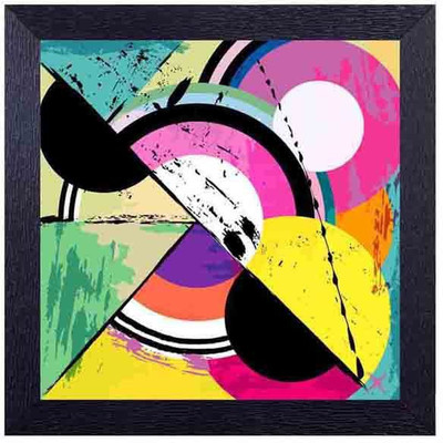 

modern art geometrical patterns Photographic Paper(14 inch X 14 inch, Framed)