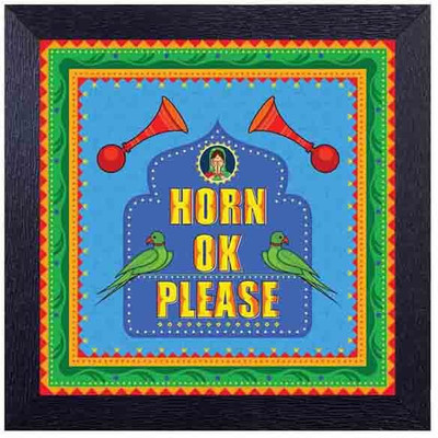 

Horn Ok Please Photographic Paper(14 inch X 14 inch, Framed)