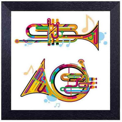 

trumpet instrument Photographic Paper(14 inch X 14 inch, Framed)