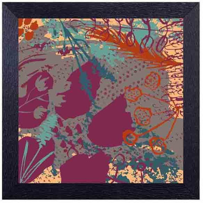 

scattered leaves and colours Photographic Paper(14 inch X 14 inch, Framed)