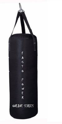 

FACTO POWER ONLINE SERIES ,3.0 FEET LONG, CNVS MATERIAL, BLACK COLOR, UNFILLED WITH HANGING STRAPS Hanging Bag(3.0, 36 kg)