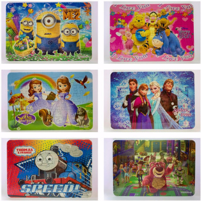 

Shopkooky Specially Designed Attractive And Stylish Random and Mixed Cartoon Puzzles For Kids Children Boys Girls Best for Return Gift | Birthday Gifts Online- pack of 6(50 Pieces)