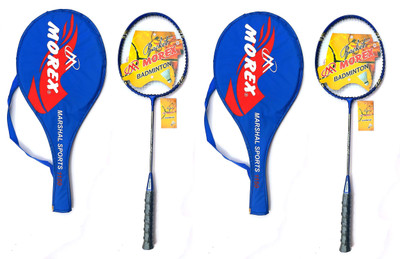

Morex Ultra Power 1150 Good Quality Badminton Racket ( Set Of 2) Blue Strung Badminton Racquet(G3 - 3.5 Inches, 120 g)