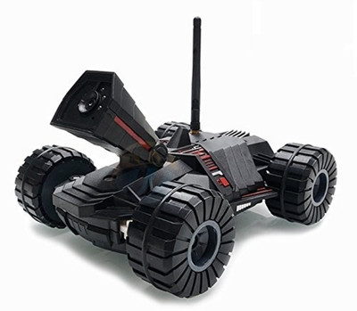 

Plutofit Rechargeable 4CH Wifi Remote Control Video Detective Spy Car With Camera I-SPY Tank(Black)