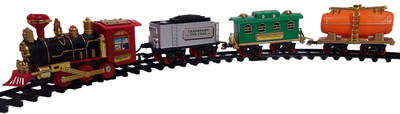 

Bonkerz ChooChoo Toy Train Emits Real Smoke With Light and Sound Track Set For Kids(Multicolor)