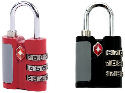 

Akrobo TSA Approved Set of 2 Piece Safety Lock(Multicolor)