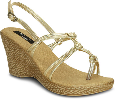 

Kielz Women Gold Wedges