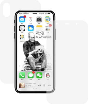 CASE CREATION Front and Back Screen Guard for Apple iPhone X(Pack of 1)