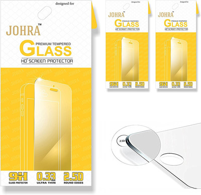 Johra Tempered Glass Guard for Motorola Moto E4 Plus(Pack of 3)