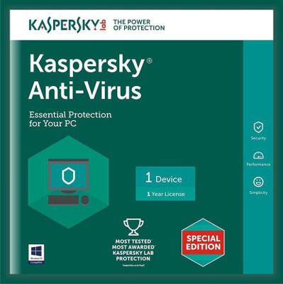 

KASPERSKY Anti-virus 1 User 1 Year(CD/DVD)