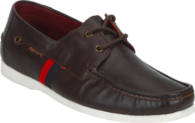 

Red Tape Men Leather Boat Shoes For Men(Brown