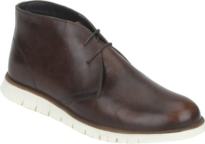 

Red Tape Men Leather Chukka Corporate Casuals For Men(Brown