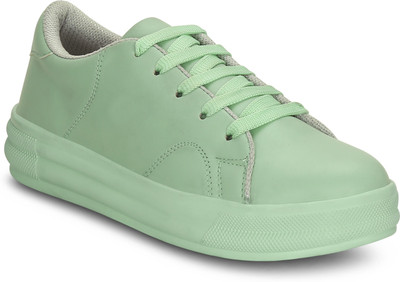 

Kielz Green-Women-Lace-Ups-Sneakers Sneakers For Women(Green