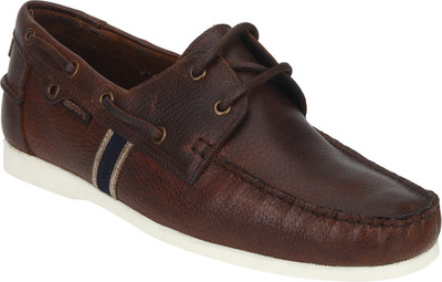 

Red Tape Men Leather Boat Shoes For Men(Brown, Red brown