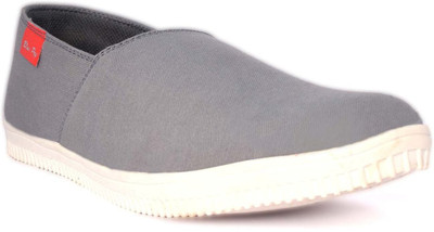 

Blue Pop Mens And Boys Canvas PVC Sole Loafers Grey Color Loafers For Men(Grey