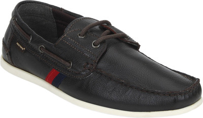 

Red Tape Men Leather Boat Shoes For Men(Multicolor, Brown