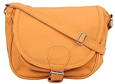 

SHREE SANTOSHI Girls Casual Yellow PU Sling Bag