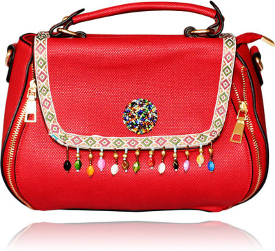 

Toys factory Girls Casual Red Beads Sling Bag