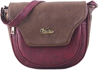 

Voaka Women Casual Brown PU Sling Bag