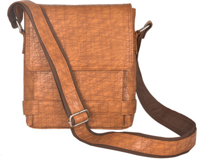 

Flanker Men & Women Casual Tan Leatherette Sling Bag