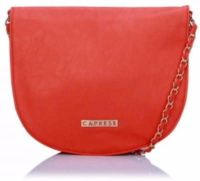 

Caprese Women Evening/Party Red Leatherette Sling Bag
