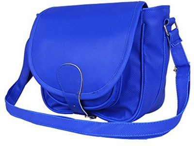 

SHREE SANTOSHI Girls Casual Blue PU Sling Bag