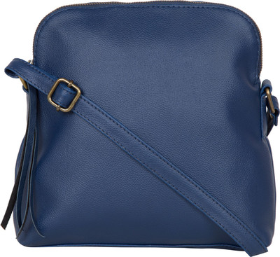 

Purseus Women Formal Blue PU Sling Bag