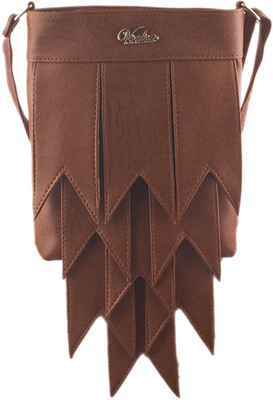 

Voaka Girls Casual Brown PU Sling Bag