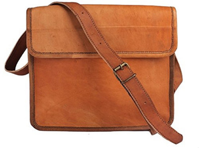 

Anshika International Boys & Girls Casual Brown Genuine Leather Sling Bag
