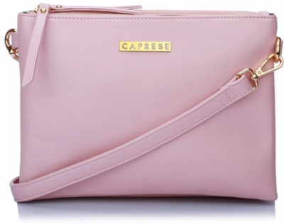 

Caprese Women Casual Pink Leatherette Sling Bag