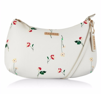

Caprese Women Casual White Leatherette Sling Bag