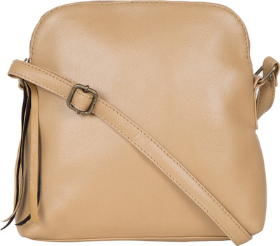 

Purseus Women Formal Beige PU Sling Bag