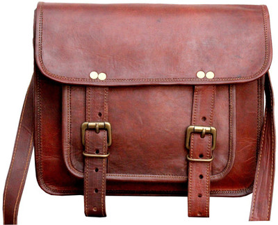 

Pranjals House Boys & Girls Casual Brown Genuine Leather Sling Bag