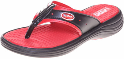 

Adda Slippers, Black red