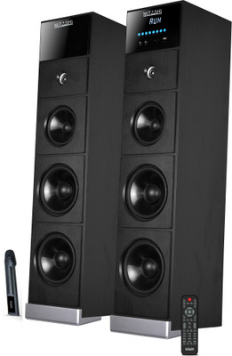 3 OFF on MITASHI TWR 1000 BT 180 W Bluetooth Tower Speaker Black
