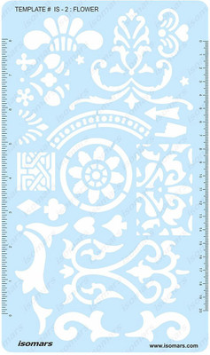

Isomars IS2 Craft Stencil(Pack of 1, Laser Cut & Engraved)