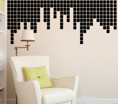 

naveed arts  Acrylic Sticker Sticker(Pack of 100, Black