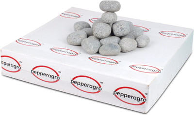 

Pepper Agro Pebbles Stones for Decoration / Garden / Table / Aquarium 30 to 40 mm Tumbled Grey Pebble, 4.7 Kg Regular Oval Rock Pebbles(Grey 4.7 kg)