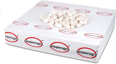 

Pepper Agro Pebbles Stones for Decoration / Garden / Table / Aquarium 10 to 15 mm White Polished Pebble, 950 Gram Polished Oval Rock Pebbles(White 950 g)